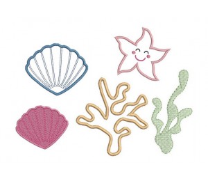 Stickmuster - Unterwasser Motive